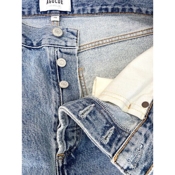 NWOT AGOLDE Riley High Rise Straight Cropped Jeans 29 Escalante - Picture 4 of 7